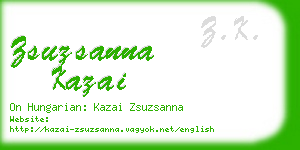 zsuzsanna kazai business card